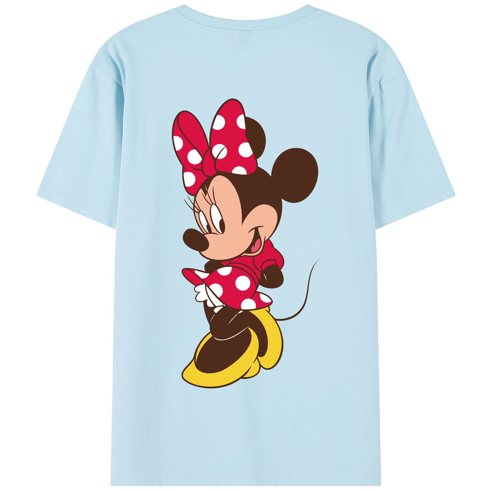 （画像用） ミッキーマウス Mickey Mouse 綿100％半袖Tシャツ（背面プリント）